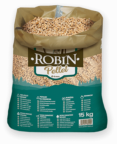 worek pelletu opałowego Robin do kupienia w Lidzbarku Warmińskim lub sklepie internetowym